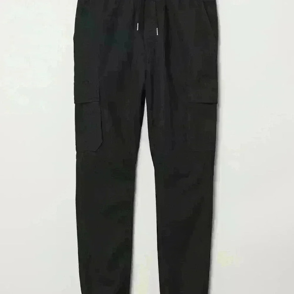 H&M  Black Mens/Unisex  Cargo Jogger - Size L - - Picture 1 of 7